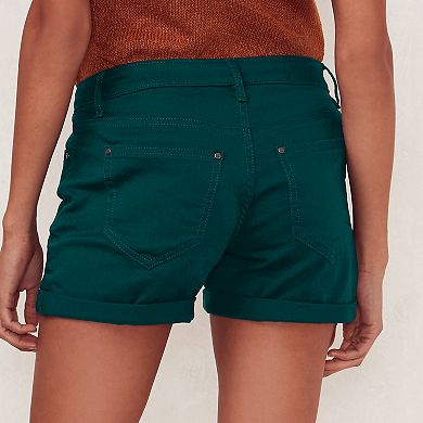 Women's LC Lauren Conrad Cuffed Jean Shorts