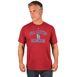 Men's Majestic St. Louis Cardinals Heart & Soul Tee