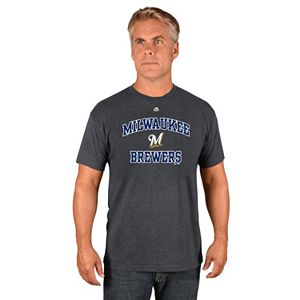 Men's Majestic Milwaukee Brewers Heart & Soul Tee