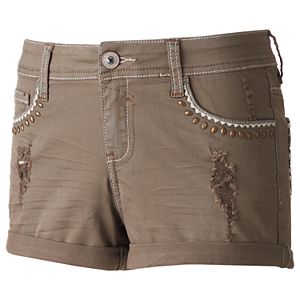 Juniors' Hydraulic Lola Ripped Shortie Shorts
