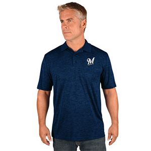 Men's Majestic Milwaukee Brewers Hit First Polo