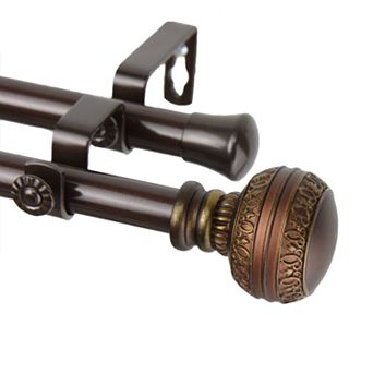 Rod Desyne Ornament Adjustable Double Curtain Rod