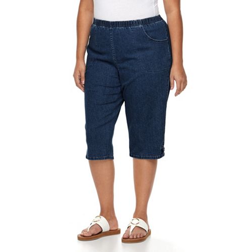 plus size yellow capris
