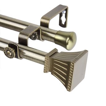 Rod Desyne Trumpet Adjustable Double Curtain Rod