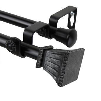 Rod Desyne Trumpet Adjustable Double Curtain Rod