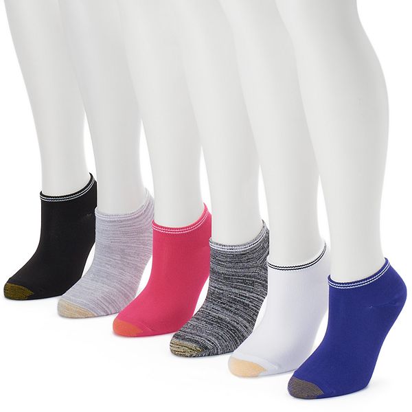 Women's GOLDTOE® 6-pk. Striped Soft No Show Socks