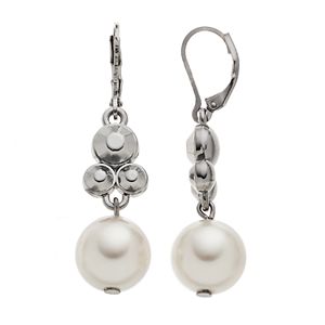 Simply Vera Vera Wang Simulated Pearl Nickel Free Drop Earrings