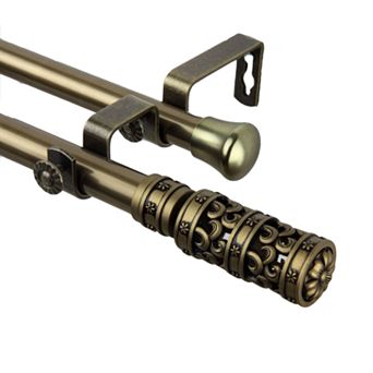 Rod Desyne Whirl Adjustable Double Curtain Rod