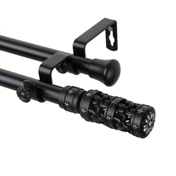 Rod Desyne Whirl Adjustable Double Curtain Rod