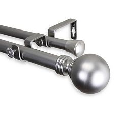 28"-170" Double Curtain Rod #71 choose from 3 color 