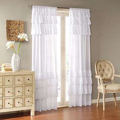 Madison Park 1-Panel Joycelyn Oversized Ruffle Window Curtain