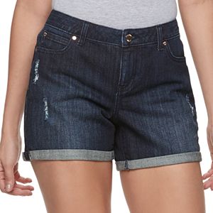 Women's Jennifer Lopez Distressed Jean Shorts