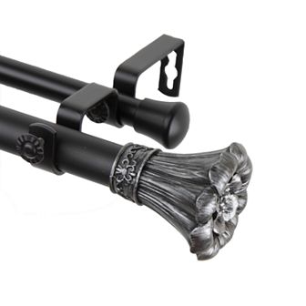 Rod Desyne Blossom Adjustable Double Curtain Rod