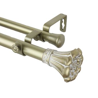 Rod Desyne Blossom Adjustable Double Curtain Rod