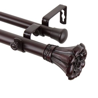 Rod Desyne Blossom Adjustable Double Curtain Rod