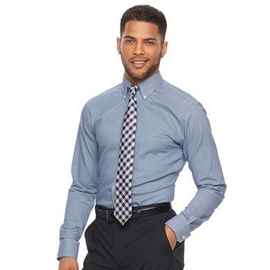 Men’s Chaps Regular Fit Performance Engineering Comfort Stretch Button-Down Collar Dress Shirt