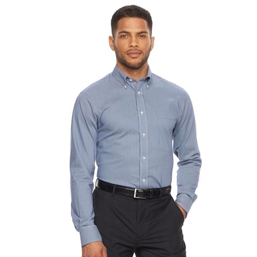 Men’s Chaps Regular Fit Comfort Stretch Button-Down Collar Dress Shirt