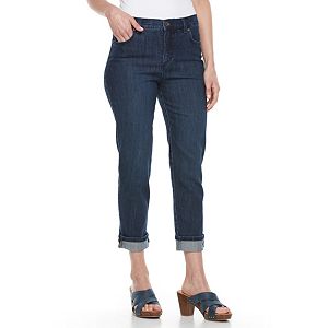 Petite Gloria Vanderbilt Amanda Cuffed Ankle Pants