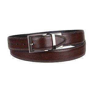 Big & Tall Croft & Barrow® Double-Stitched Feather-Edge Belt