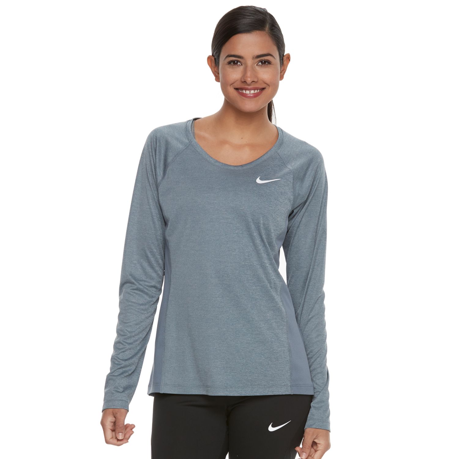 nike running top long sleeve women's