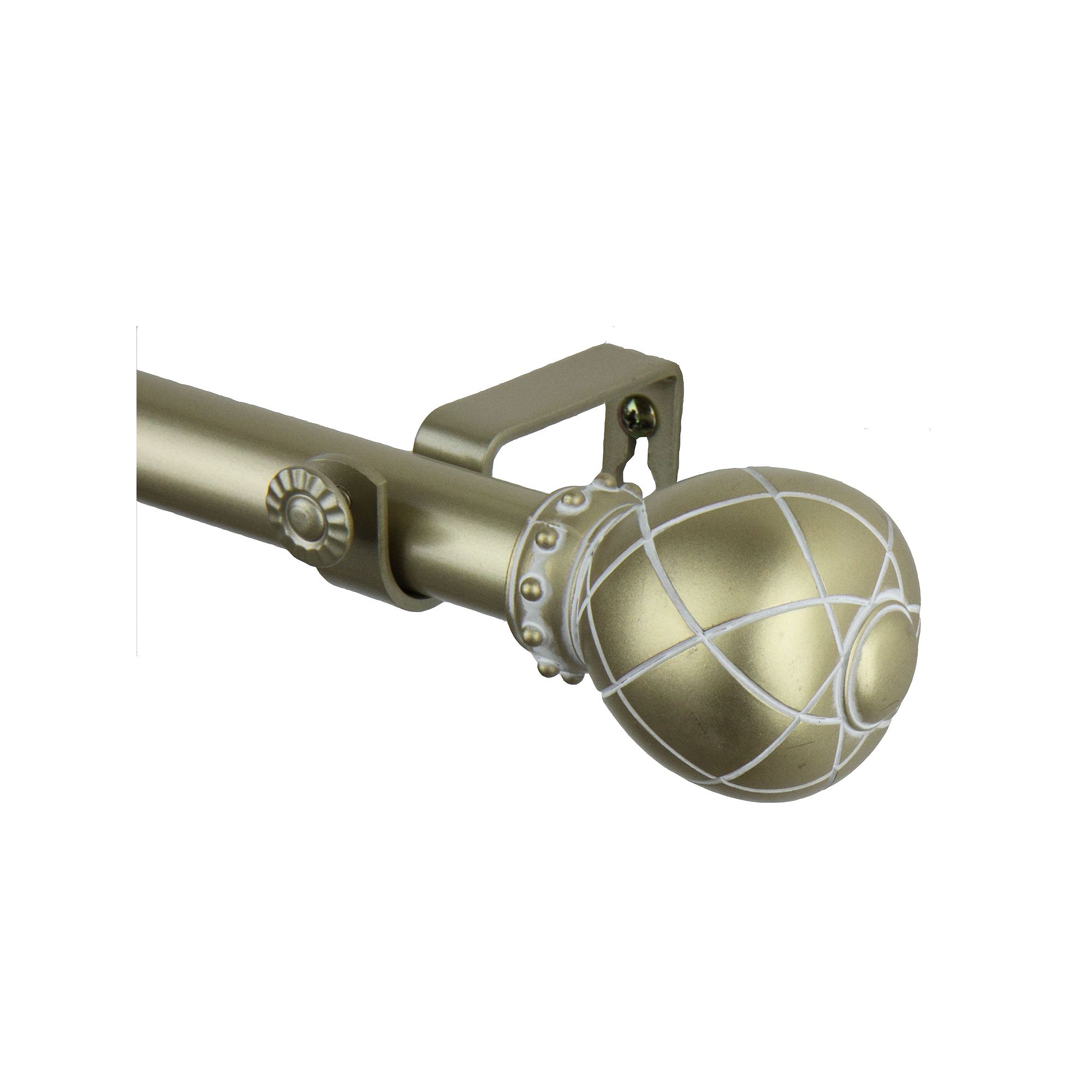 Rod Desyne Supreme Adjustable Curtain Rod, Light Gold
