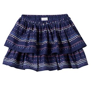 Girls 4-8 SONOMA Goods for Life™ Print Tiered Skort