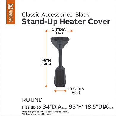 Black Patio Heater Cover