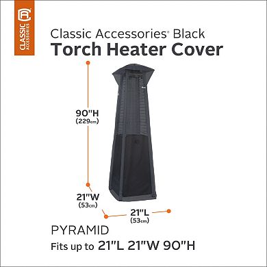 Black Pyramid Torch Patio Heater Cover