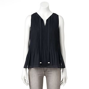 Women's ELLE™ Tie-Front Pleated Tank
