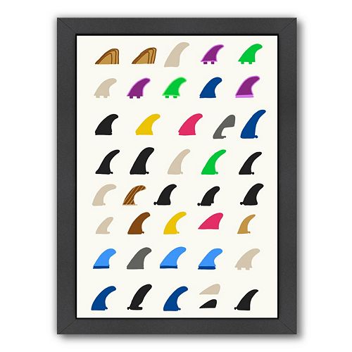 Americanflat Fins Framed Wall Art