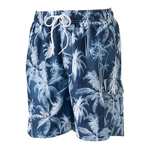 Big & Tall Croft & Barrow® Tropical Microfiber Swim Trunks