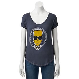 Juniors' The Simpsons Bart Simpson Graphic Tee