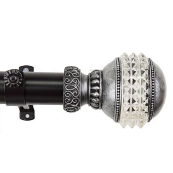 Rod Desyne Faux-Gemstone Adjustable Curtain Rod