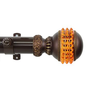 Rod Desyne Faux-Gemstone Adjustable Curtain Rod