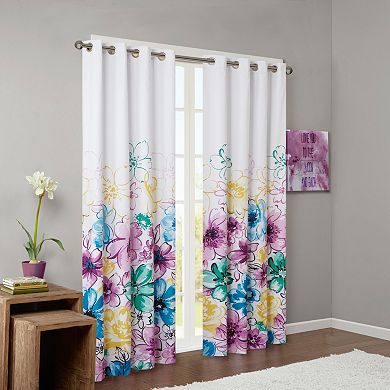 Intelligent Design Blackout 1-Panel Ashley Window Curtain