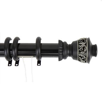 Rod Desyne Lattice Traverse Adjustable Curtain Rod & Rings