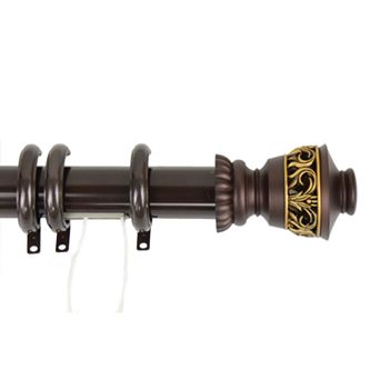 Rod Desyne Lattice Traverse Adjustable Curtain Rod & Rings