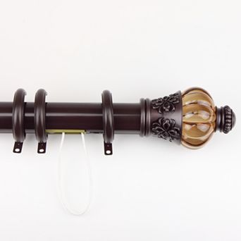 Rod Desyne Royal Traverse Adjustable Curtain Rod & Rings