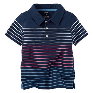 Baby Boy Carter's Slubbed Print Polo