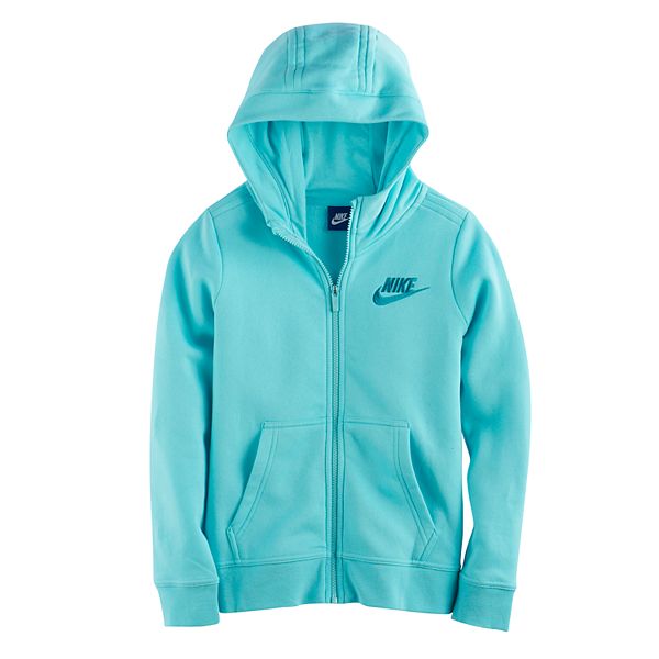 Girls 7 16 Nike Fleece Lined Zip Up Hoodie