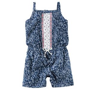 Baby Girl Carter's Floral Crochet Romper