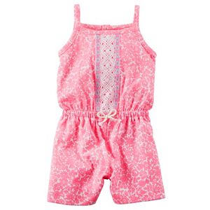 Baby Girl Carter's Floral Crochet Romper
