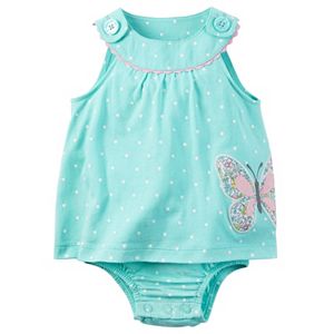 Baby Girl Carter's Polka-Dot Bodysuit Dress