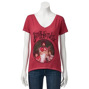 Juniors' Jimi Hendrix Vintage Graphic Tee