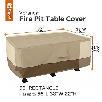 Veranda 56-in. Rectangular Fire Pit Table Cover