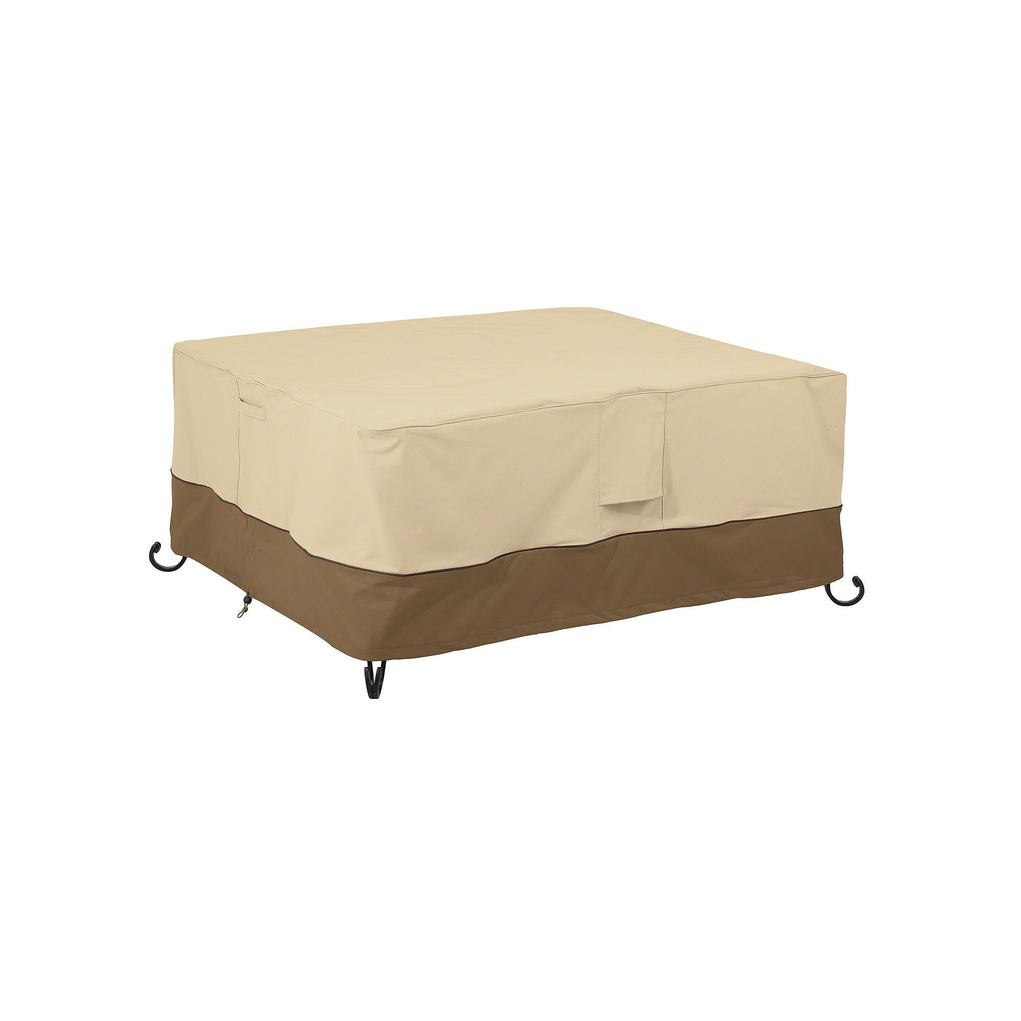 Veranda 40-in. Rectangular Fire Pit Table Cover, Beige