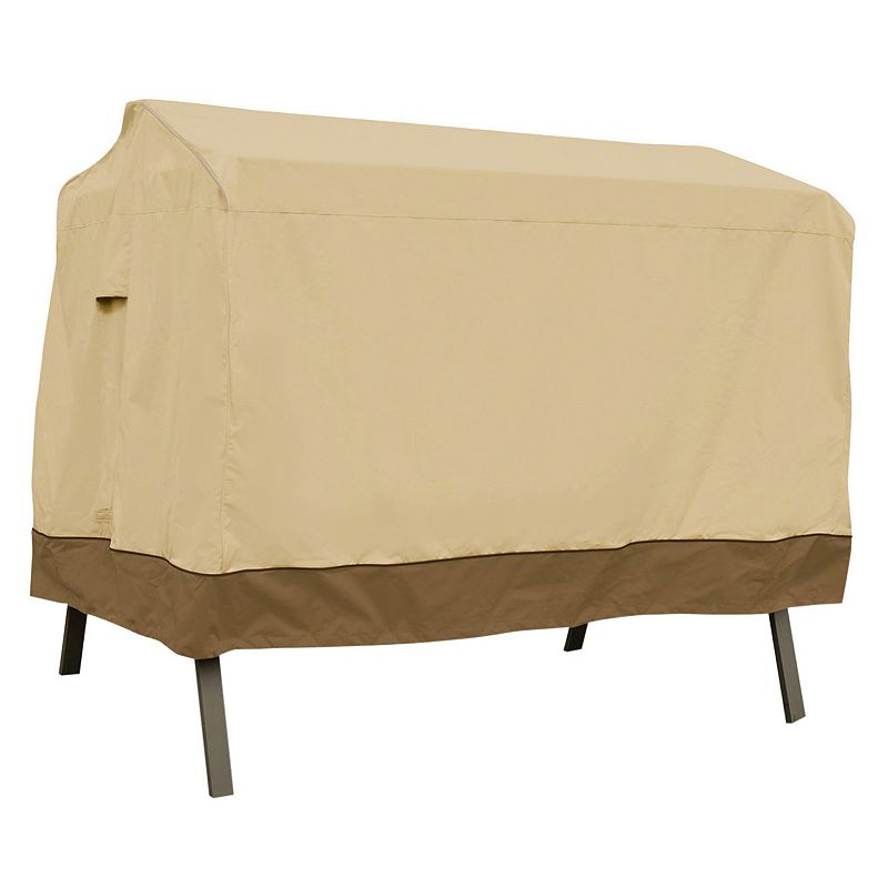 Veranda 3-Seat Canopy Swing Cover, Beig/Green