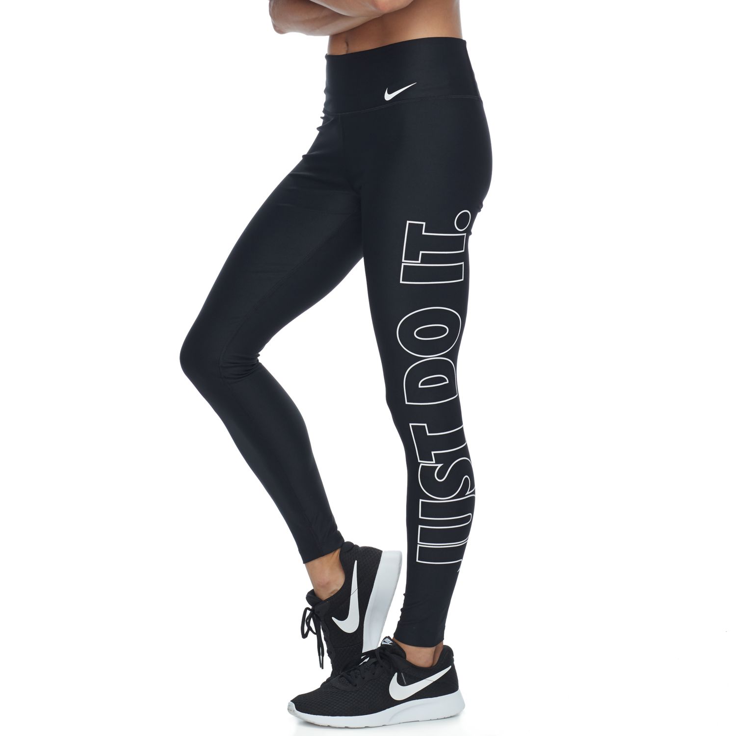 black just do it leggings