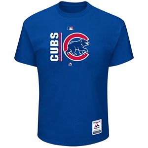 Big & Tall Majestic Chicago Cubs Authentic Collection Tee