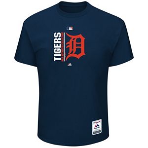 Big & Tall Majestic Detroit Tigers Authentic Collection Tee